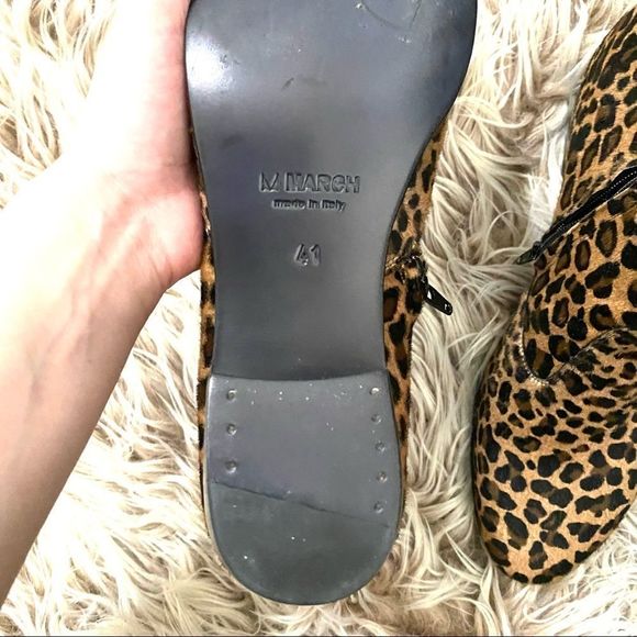MarchNYC Leopard Booties Sz 11 - Picture 5 of 6